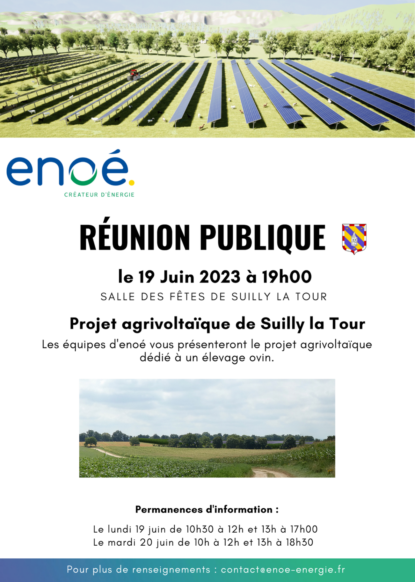 Suilly la Tour - Projet agriphotovoltaïque