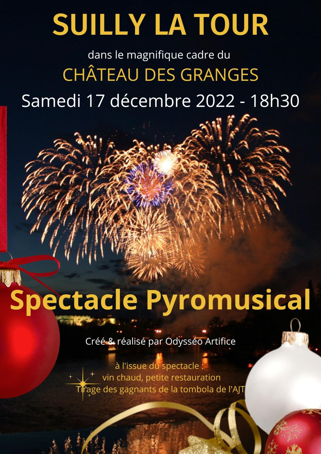 spectacle pyromusical Suilly la Tour Odysséo Artifice