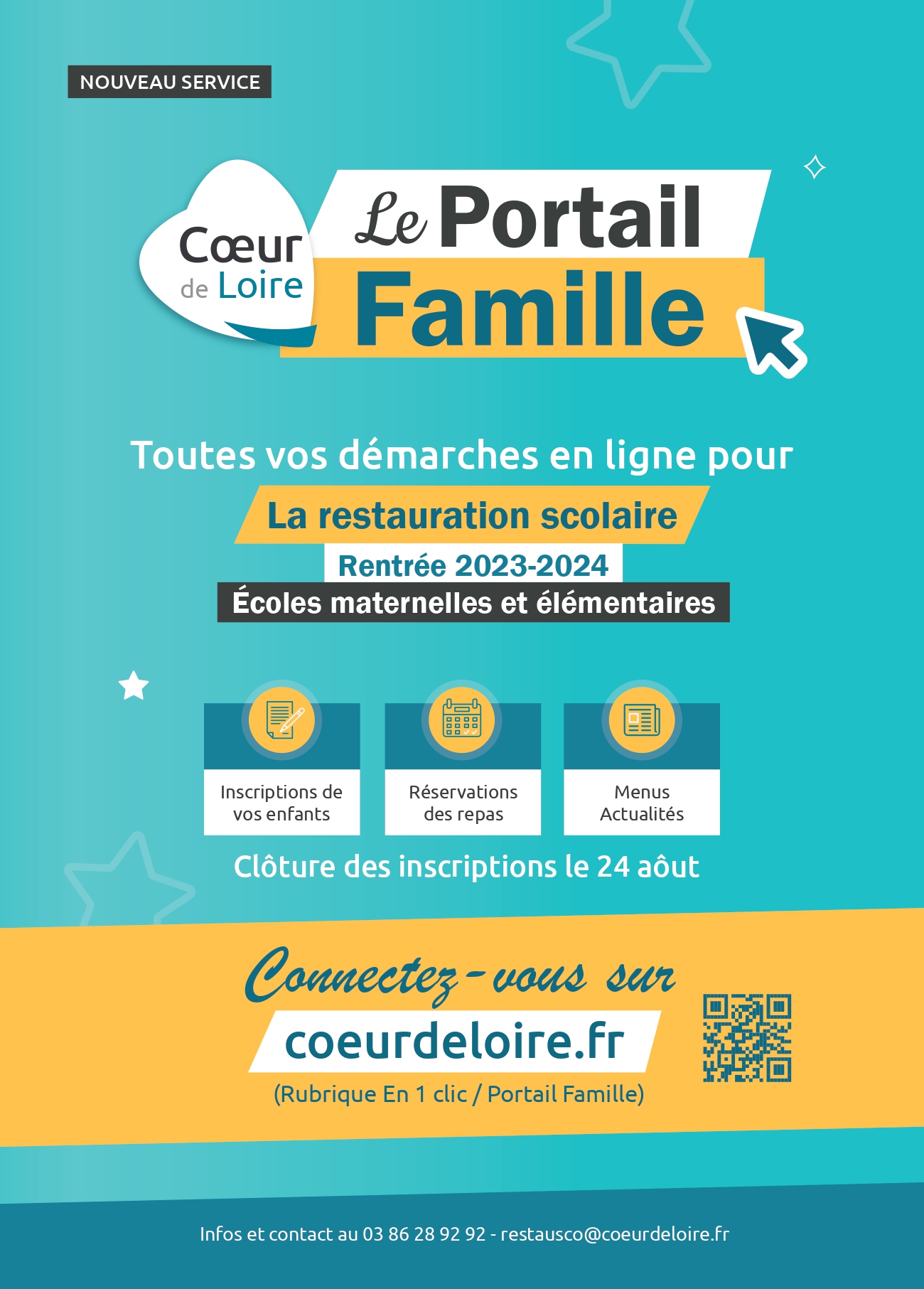 Cantine scolaire Suilly la Tour Portail de famille