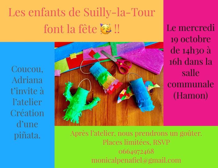 Atelier pinata - Suilly la Tour