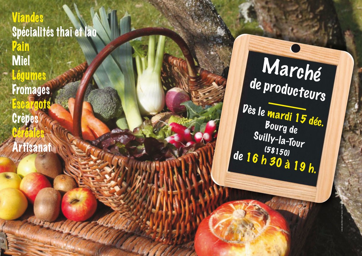 Marché de producteurs Suilly la Tour